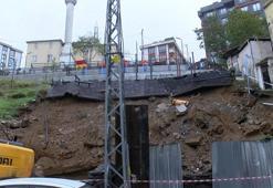 Eyüpsultan'da çocuk parkında toprak kaydı