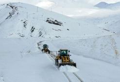 Van'da 370 iş makinesiyle karla mücadele