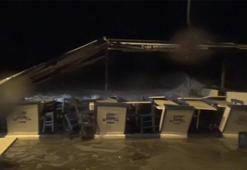 Silivri'de fırtına: İş yerlerini su bastı