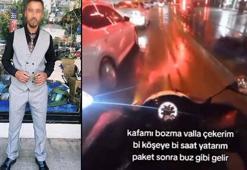 Motorlu kuryenin tepki çeken paylaşımları