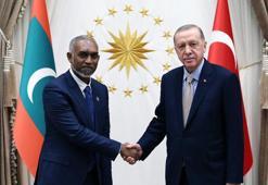 Cumhurbaşkanı Erdoğan, Maldivler Cumhurbaşkanı Muizzu'yu kabul etti
