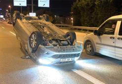 Ümraniye 'de takla atan otomobilden burnu bile kanamadan çıkan sürücü: Kapışma ve makas yok