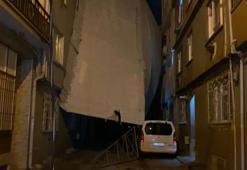 Bursa'da lodos nedeniyle baz istasyonunun  devrildiği anlar kamerada