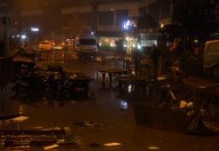 Sarıyer'de semt pazarını su bastı