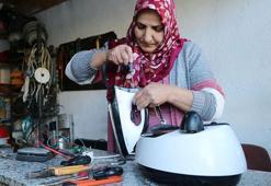 Kolunu spiral makinesine kaptıran eşinin mesleğini devraldı