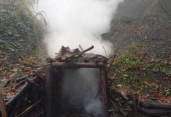 Kaçak 7 kömür ocağı patlayıcı kullanılarak imha edildi