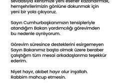 Bakan Yardımcısı Veysel Tiryaki, belediye başkan adaylığı için görevinden istifa etti