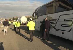 'Kilit kavşak' Kırıkkale'de, kış lastiği denetimi