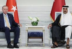 Cumhurbaşkanı Erdoğan, Katar Emiri Şeyh Temim ile bir araya geldi