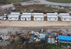 'Göl Mahalle'de evleri su baskını tehdidi altındaki 21 aile konteynere yerleştirildi