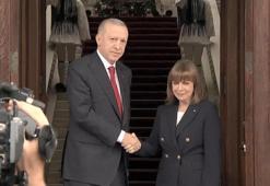 Cumhurbaşkanı Erdoğan, Yunan mevkidaşı Sakelaropulu ile görüştü