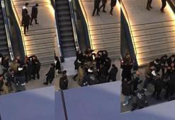 Küçükçekmece'de güzellik merkezinin camlarını kırdı