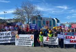 Staj ve çıraklık mağdurları 'Büyük İstanbul Mitingi' düzenledi