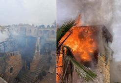 Dizi çekilen film platosunda yangın