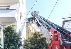 Kağıthane'de karısına kızdı evini ateşe verdi