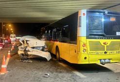 Kadıköy'de İETT otobüsünün de aralarında bulunduğu zincirleme kaza