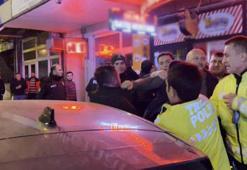 Alkolmetreye üflemeyi reddeden sürücünün polise saldırı anı kamerada