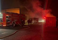 Eskişehir'de geri dönüşüm tesisinde çıkan yangın korkuttu