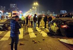 Kayseri'de 5 araç zincirleme kazaya karıştı; 4 yaralı