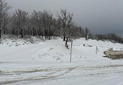 Tekirdağ'da Ganos Dağı ve etekleri beyaza büründü