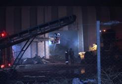 Karaman'da palet fabrikasında yangın