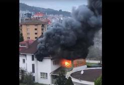 Giresun Üniversitesi'nin sosyal tesisinde yangın