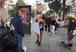 Bağdat Caddesi'nde protestolarıyla dikkat çeken kadına yurtdışı çıkış yasağı