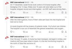 Sınır Tanımayan Doktorlar: İsrail hastaneyi ele geçirdi, 16 yaşından büyük erkekleri soydu ve sorguya çekti