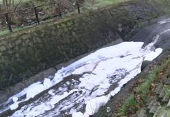 Esenyurt'ta köpüklü dere tedirginliği