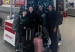 Vize alamayan Bursa Uludağ Kadın Basketbol Takımı, İngiltere'deki maça 1’i sakat 5 oyuncuyla çıktı