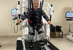 1,5 yıl sonra robotik rehabilitasyon ile ilk adımlarını attı