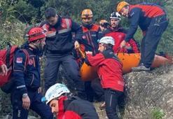 Ballıkayalar Kanyonu’nda mahsur kalan kişi 2 saatlik çalışma ile kurtarıldı