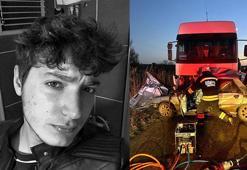 Süt toplama kamyonuyla çarpışan otomobilin sürücüsü Akın, hayatını kaybetti
