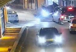 Takla atıp, çay ocağının camekanına çarpan otomobilin sürücüsü yaralandı