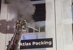 Beylikdüzü'nde boya atölyesinde korkutan yangın