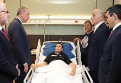 Cumhurbaşkanı Erdoğan'dan hasta ziyareti
