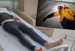Ağrı Dağı'na tırmanırken yaralanan Ukraynalı dağcı, 30 metreden düşmüş