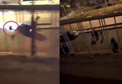 Kavga ettikleri kişiye araçla çarptı