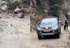 Rize'de heyelan; yayla yolu kapandı