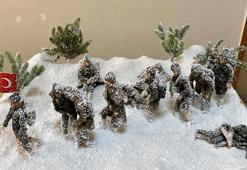 Sarıkamış'ta şehadete yürüyenleri üç boyutlu sergiledi