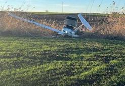 Bursa'da eğitim uçağı tarlaya zorunlu iniş yaptı