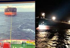 Çanakkale Boğazı'nda makine arızası yapan ve sürüklenen tanker kurtarıldı