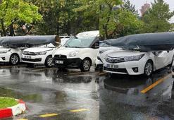 Üzerine savaş uçağının yakıt tankı düşen otomobil için hasar tespitine itiraz