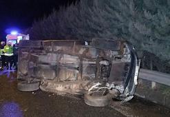 TIR'la çarpışıp, 70 metre sürüklenen kamyonetin sürücüsü yaralandı