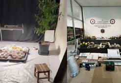 Uyuşturucu imalathanesine dönüştürülen eve yapılan operasyonda 2 tutuklama