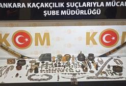 Ankara'da tarihi eser operasyonu: 3 bin 730 obje ile 63 sikke ele geçirildi