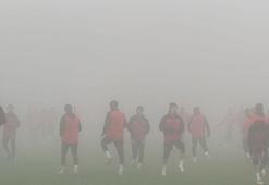 Mardinspor, ikinci devre hazırlığını yoğun sis altındaki idmanla sürdürdü