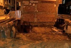 Sultangazi'de inşaatın temel kazısı sırasında çatlak oluşan binalar tahliye edildi