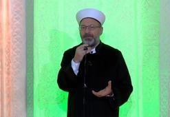 Erbaş'tan Hacı Bayram'daki sabah namazı sonrası şehitler için dua