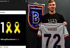 Jehezkel'in ardından Başakşehir'in İsrailli futbolcusu Karzev'den de İsrail paylaşımı geldi